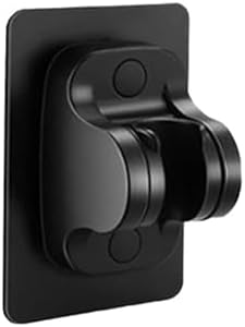 NATTCO 5 Mode High Pressure Showers Head Adjustable Massage Shower Head Black Bracket 1 Inch