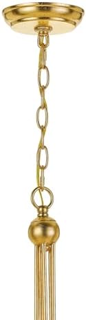 Crystorama Metro 5 Light Antique Gold Chandelier 1