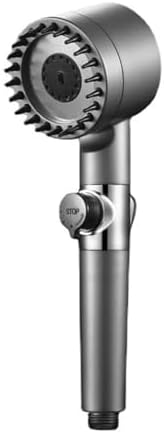 NATTCO 3-Mode Adjustable High Pressure Shower Head with Filter Holder and Hose