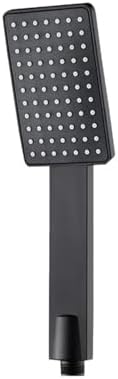 NATTCO High Pressure Square Handheld Shower Head Black