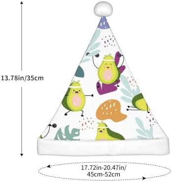Orange Green Avocado Santa Hat for Kids Christmas Party