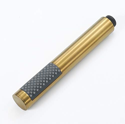 UWEREBFM High Pressure Handheld Shower Head with Rain Spray Brushed Titanium Gold Finish