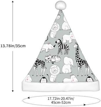 African Animals Santa Hat for Kids Christmas Party
