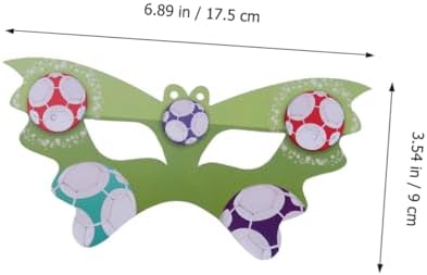 Flexible Soccer Mask Half Face for Kids Party 6 Pcs