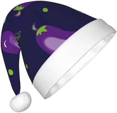 Eggplant Santa Hat for Kids Baby Christmas Hat