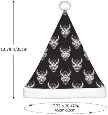 Vintage Devil Mask Santa Hat for Kids