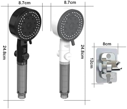 NATTCO Filtered Shower Head with 10 Spray Modes Handheld