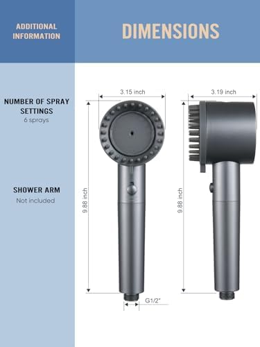 Cobbe Filtered Handheld Shower Head with 5 Modes