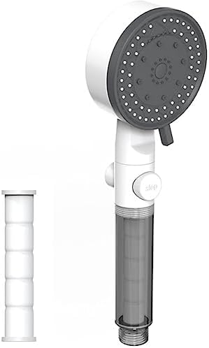 High Pressure Adjustable Handheld Shower Head with 10 Modes and Water Saving OnOff Switch