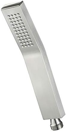 UWEREBFM Handheld Shower Head High Pressure Rain Spray Brass Universal Hand Held Showerhead Brushed