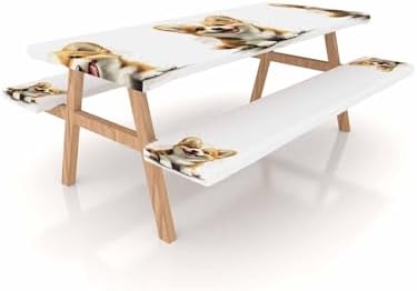 Mishkin Cartoon Dog Picnic Table Covers 3 Pcs Set
