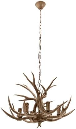 Brown Antler Chandelier LED Pendant Light for Living Room and Dining Area