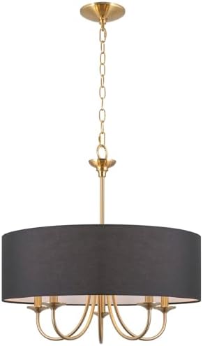 Kira Home Quinn 22 Inch Traditional 5 Light Chandelier