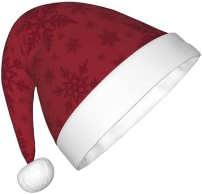 Christmas Red Snowflake Santa Hat for Kids