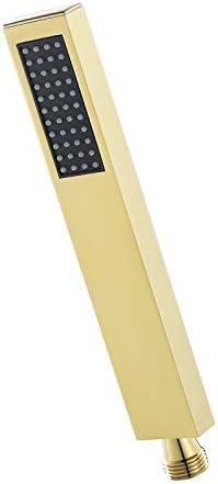 Titanium Gold Brass Handheld Shower Head with High Pressure Rain Spray