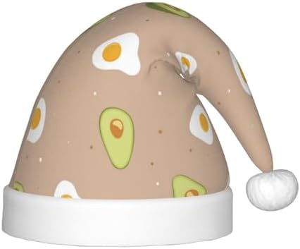 Egg and Avocado Santa Hat for Kids Baby Christmas Headwear