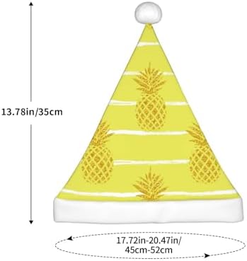 Gold Pineapple Santa Hat for Kids Baby Christmas Hat