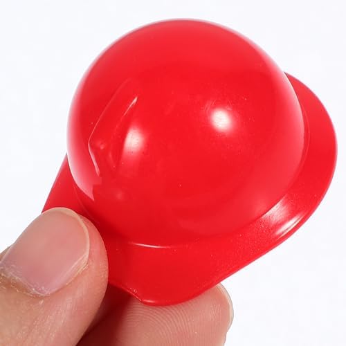 LUOZZY 40pcs Mini Construction Hat Plastic Animal Helmet Dollhouse Accessories