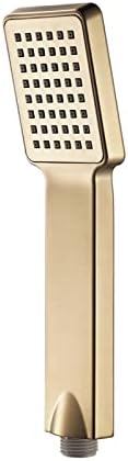 Brushed Gold Brass Handheld Shower Head