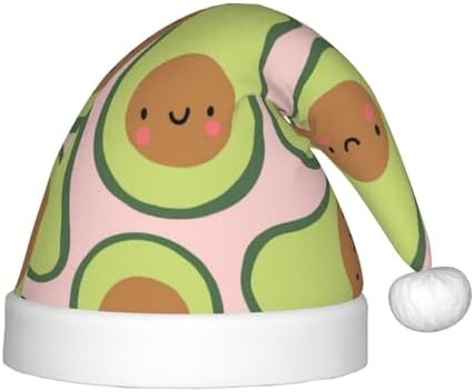 Cute Avocado Santa Hat for Kids Christmas Party