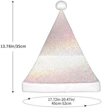 Glitter Light Pearl Santa Hat for Kids Christmas Party