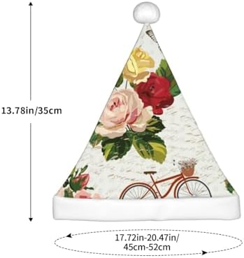 Vintage Bike Flower Butterfly Santa Hat for Kids