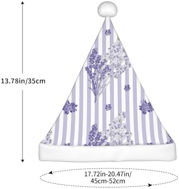 Bouquet and Lavender Flowers Santa Hat for Kids Baby Christmas Headwear