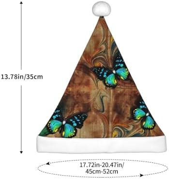 Vintage Green Santa Hat for Kids Christmas Party Wear