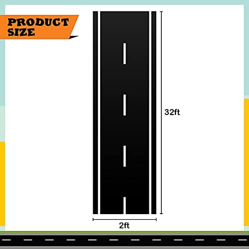 Remagr Racetrack Floor Table Runner Black Party Decoration