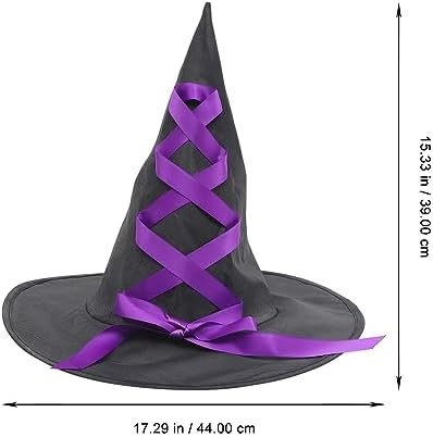 LOGOFUN Halloween Witch Broom Set Purple