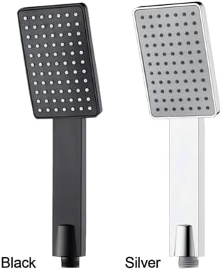 NATTCO High Pressure Square Handheld Shower Head Black