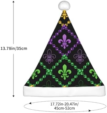 Mardi Gras Santa Hat for Kids Christmas Party Headwear
