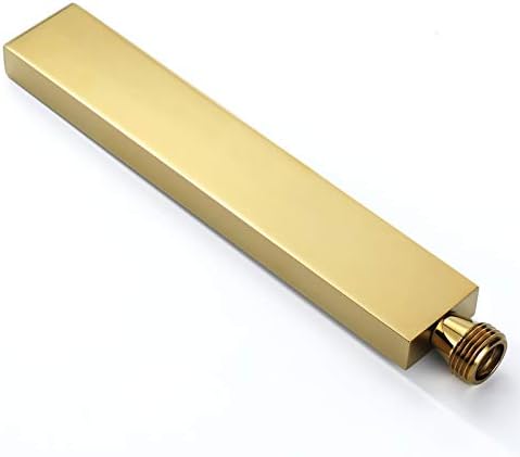 UWEREBFM Handheld Shower Head High Pressure Rain Spray Brass Universal Hand Held Showerhead Square for Bathroom