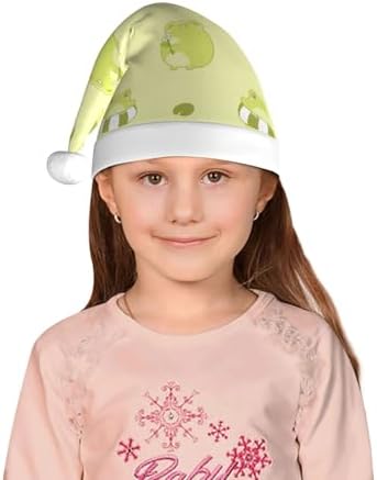 Cute Frog3 Santa Hat for Kids Baby Christmas Headwear