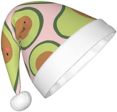 Cute Avocado Santa Hat for Kids Christmas Party