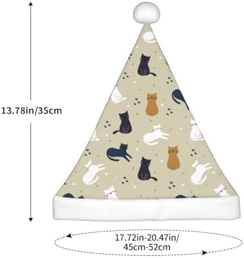 Cute Cartoon Cat Santa Hat for Kids Christmas Party