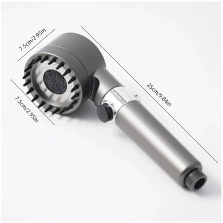 NATTCO 3 Modes Adjustable Massage Shower Head with Filter and Hook