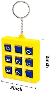 24 Pack Tic Tac Toe Keychain Game Pendant