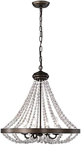 Warehouse of Tiffany Hana 22 Inch Bohemian Chandelier 4 Light Bronze