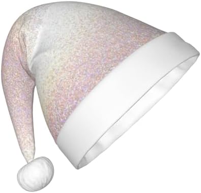 Glitter Light Pearl Santa Hat for Kids Christmas Party