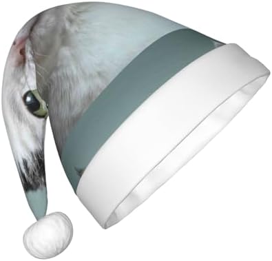 Funny Cat Santa Hat for Kids Christmas Party Headwear