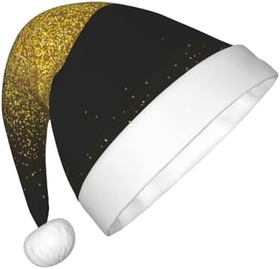 Gold Glitter Gradient Santa Hat for Kids Christmas Party Headwear