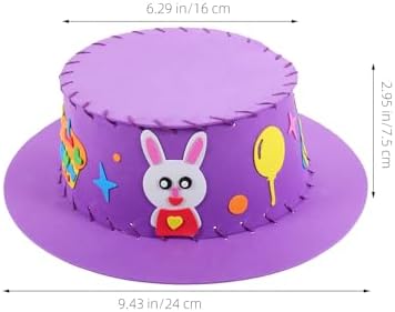 LUOZZY 4 Pack DIY EVA Hat Kits for Kids