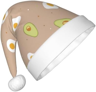 Egg and Avocado Santa Hat for Kids Baby Christmas Headwear