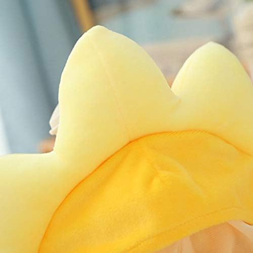 Purplelily Cartoon Yellow Sunflower Plush Hat for Men
