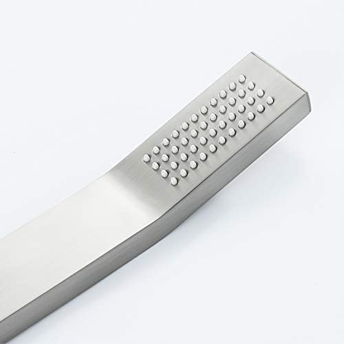 UWEREBFM Handheld Shower Head High Pressure Rain Spray Brass Universal Hand Held Showerhead Brushed