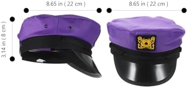 LUOZZY Purple Sailor Hat Adjustable Captains Costume Hat