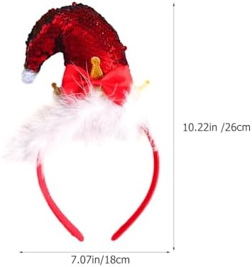LOGOFUN 2pcs Christmas Elf Hat Headband for Kids