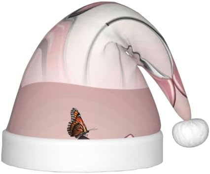 Christmas Santa Hat for Kids Baby High Heel Shoes Butterfly Party Hat