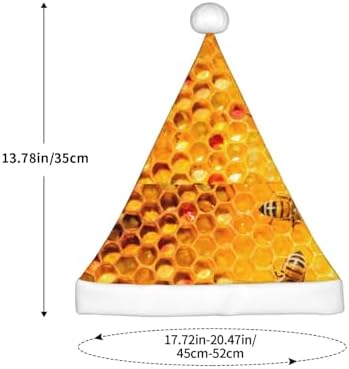 Kids Christmas Santa Hat with Honeycomb Design
